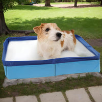 Dog Kiddie Pool PVC Folding Swimming Pool small pet bathtub noninflatable dog paddling pool Pet Supplies For Puppy Cats