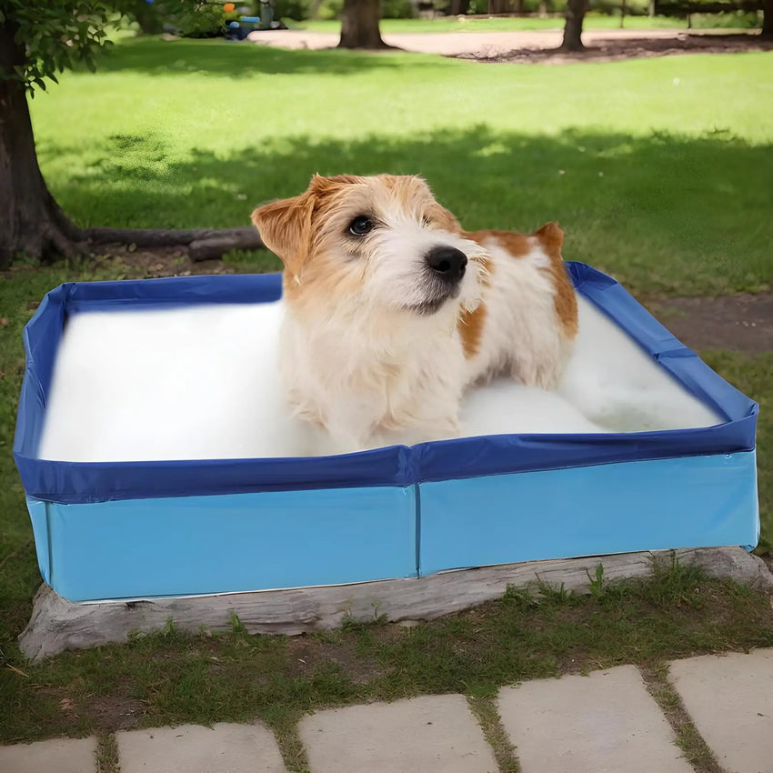 Dog Kiddie Pool PVC Folding Swimming Pool small pet bathtub noninflatable dog paddling pool Pet Supplies For Puppy Cats