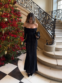 Suninheart White Evening Dresses for Events Red Long Sleeve Lace Elegant Party Dresses 2025 Women Luxury Wedding Prom Dress Gown