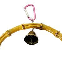 Bird Swing for Parrot Cage, Bite Resistant, Crisp Bell, Bamboo Bird Toy, Playing Toy, Pet Supplies