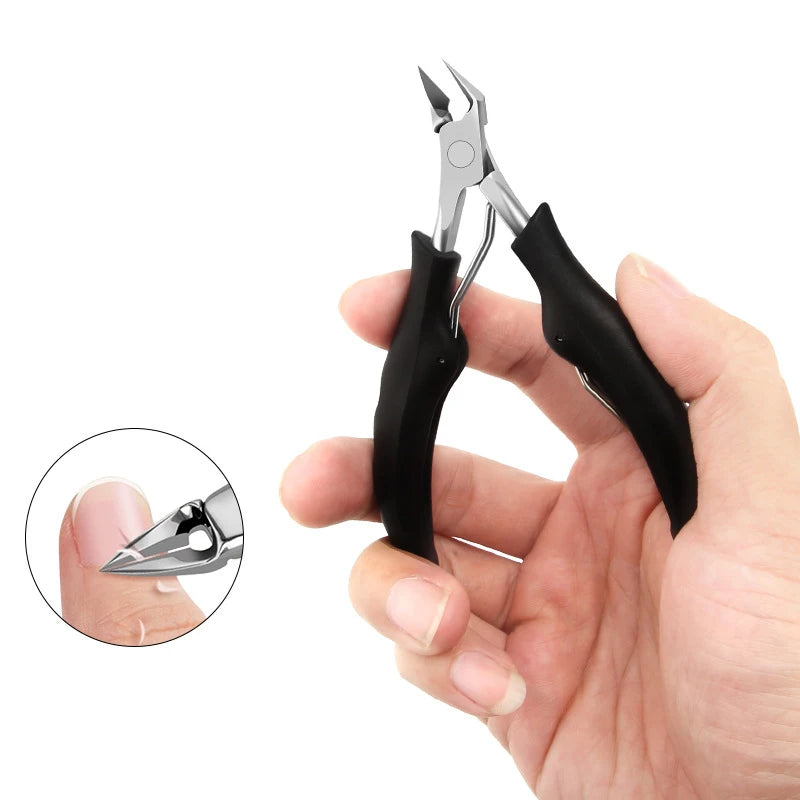 Sharp Toenail Ingrown Cuticle Nipper Nail Clipper Edge Cutter Scissor Nail Pliers Tool Dead Skin Remover Pedicure Manicure Tools