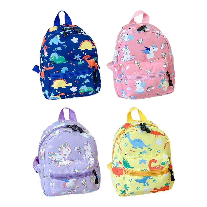 Children Backpack Cartoon Dinosaur Unicorn Pattern Baby Cute Kindergarten Schoolbag Waterproof Kids Bags Boys Girls Backpacks