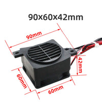 Portable Electric PTC Space Heater Fast Fan Heater Adjustable 12V 24V Small Space Heater Electric Fan Heater for Living Room