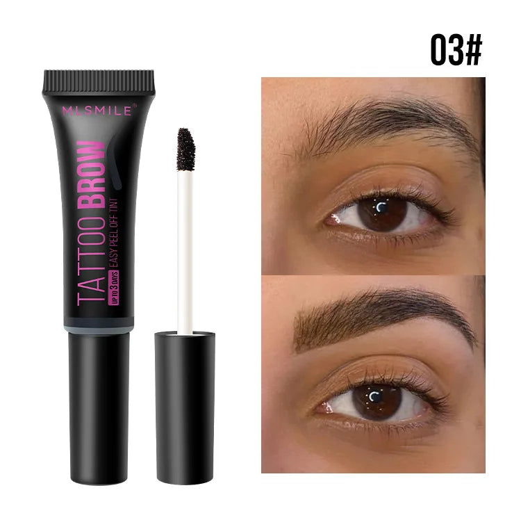 Peel-off Eyebrow Tearing Eyebrow Gel Tattoo Cream Dyeing Eyebrow Cream Tint Dye Semi-permanent Makeup Waterproof Beauty Supplies
