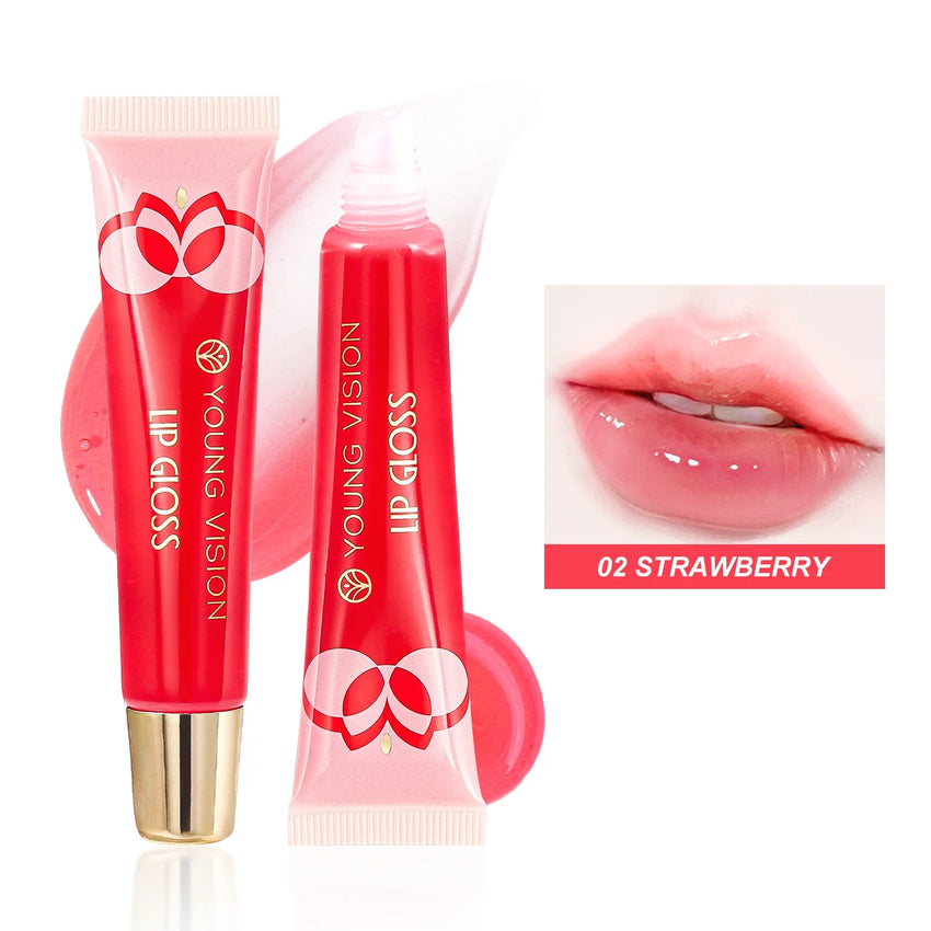 Julystar 6color Long lasting Moisturizing Mirror Lip Oil, Fruit Flavor, Pudding Lip Moisturizing, Water Radiant Lip Honey