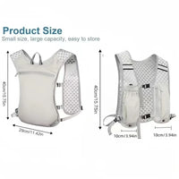 Running Hydration Vest for Women and Men, Water-Resistant, Breathable, Backpack for Runs, Hiking, Cycling, Trails, Marathons