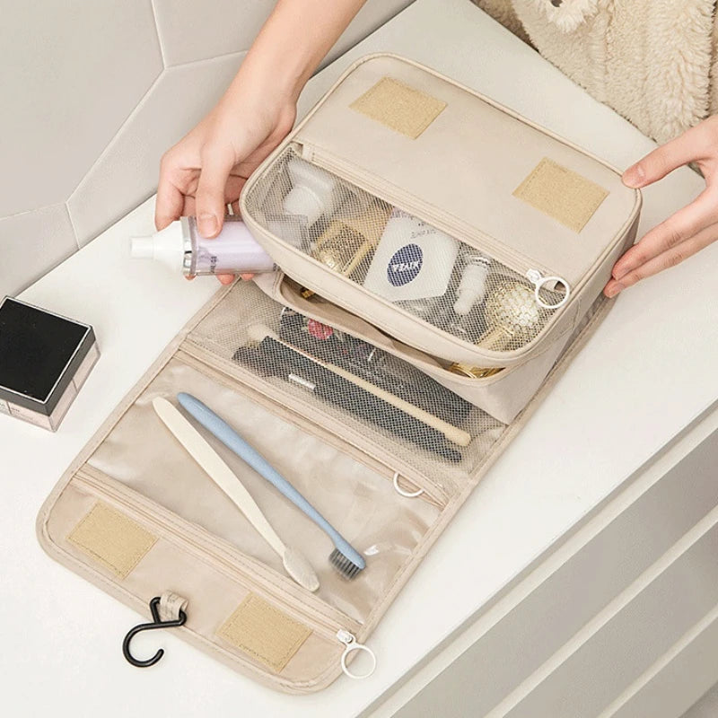 Makeup Bag Travel Cosmetic Bags Toiletries Organizer Waterproof Storage Neceser Bathroom Hook Wash Pouch High Quality Women