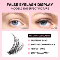 DIY Lashes Extension Kit Eyelashes 200 PCS Clusters Lash Bond and Seal Makeup Tools for Gluing  Lashes Gluing Glue  Accessories