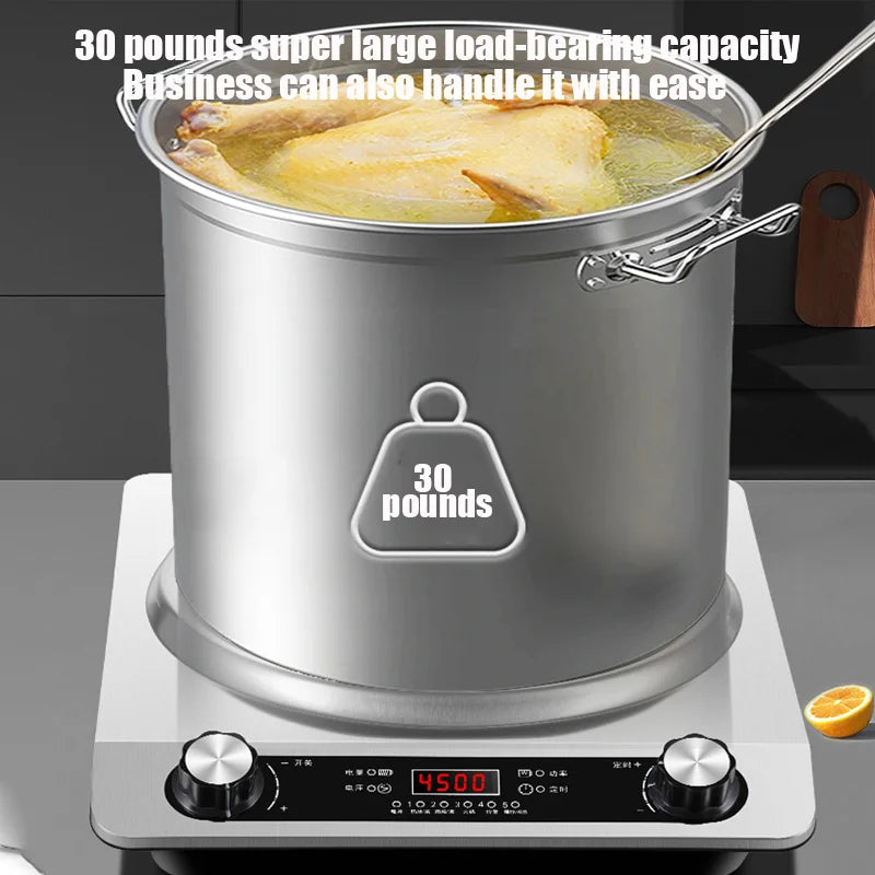 5000W Household Concave Induction Cooker High Power Intense Fire Non-Radiative Multifunction Stir Frying Electric Stove