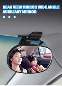 Car Baby Mirrors Interior Dashboard Suction Windshield Sun Visor Plate Clips Mirror Safety Rearview Mirrors Baby Kids Monitor