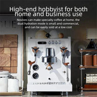 CAFOVO E130 E61 Dual Boiler Commercial Espresso Machine with Flow Control PID Espresso Maker OPV Adjustable Extraction Pressure