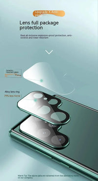 Anti Peeping Spy Privacy lock buckle Metal Case For Redmi Note 13 12 14 Pro Plus 5G Temper Glass Lens Protect Cover Phone Cases