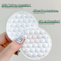 100/200pcs Soft Round Cotton Pad With Double-sided Texture Daily Facial Cleaning Makeup Removal Skin Care For Home And Travel Us
