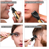 Original Kemei Rechargeable Ear Nose Hair Trimmer For Men Grooming Kit Electric Eyebrow Beard Trimer Facial Nose Ears Trimmer