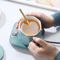 Electric Coffee Mug Warmer Constant Temperature Coffee Mug Heating Coaster Lightweight Coffee Cup Heater Safe for Holiday Gifts