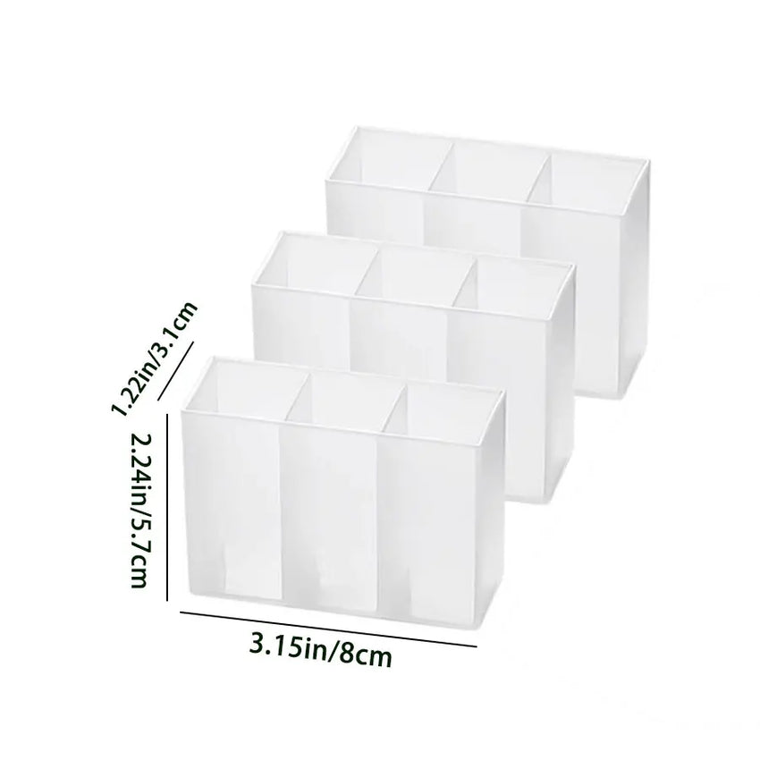lipstick storage box, makeup brush storage,  wall mounted transparent ,three compartment classified lipstick rack, lipstick box