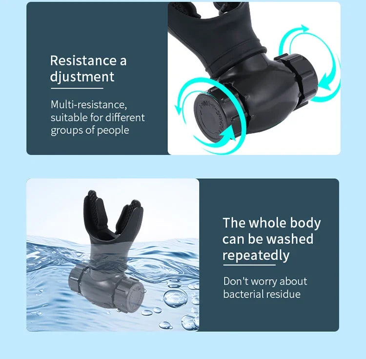 Silicone Respiratory Trainer Lung Ventilator Fitness Equipment High-altitude Respiratory Training Tools for Exercise