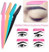 Portable Eyebrow Trimmer Blade Women's Face Shaver Safety Knife Makeup Scraper Hair Removal Tool for Eyebrow Epilation
