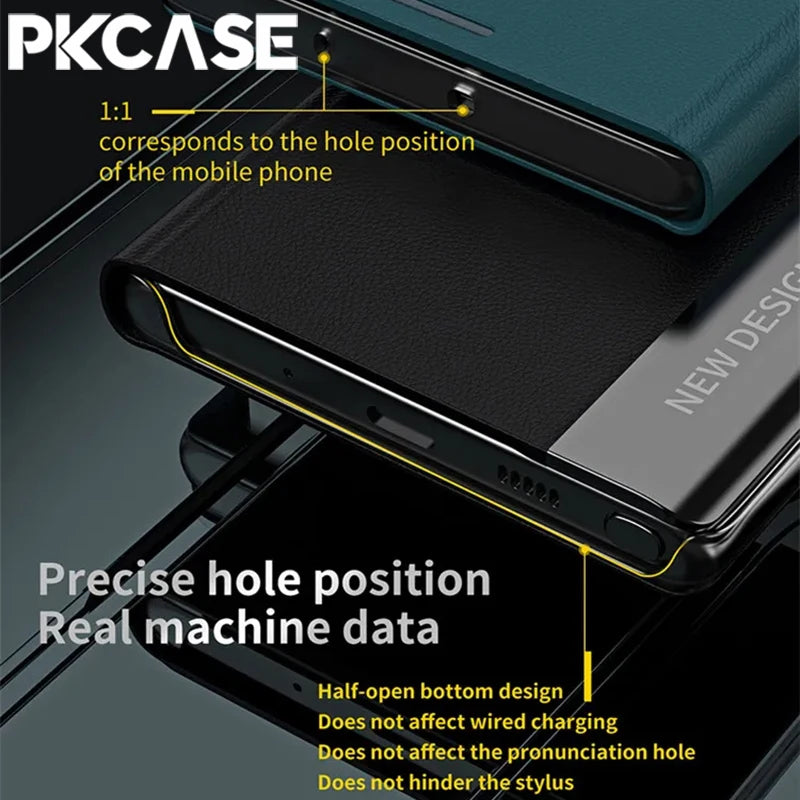 PKCASE Magnetic Flip Leather Phone Case For Honor 400 300 Pro 200 Lite X70 X9A X9B X9C X9D X8B X7B Cover For Magic 7 6 Lite