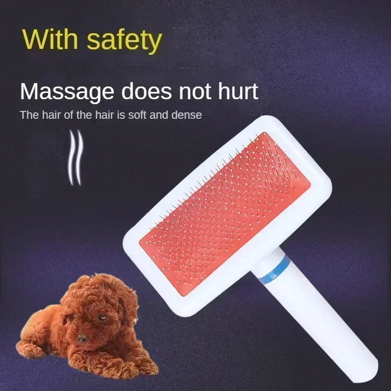 Stainless Steel Pet Hair Remover Brush for Dogs Cats Professional Deshedding Grooming Tool Home Pet Supplies Cat Dog Accessories