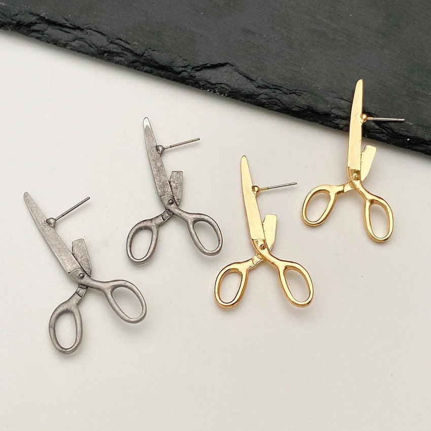 New Creative Retro Scissors Earrings for Women's Personalized Crowd Festival Gift Earrings