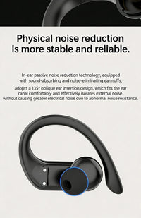 DACOM L19 Wireless Headphones Bluetooth 5.3 Earphones True with Mic Button Control Noise Reduction Earhooks Waterproof Headset