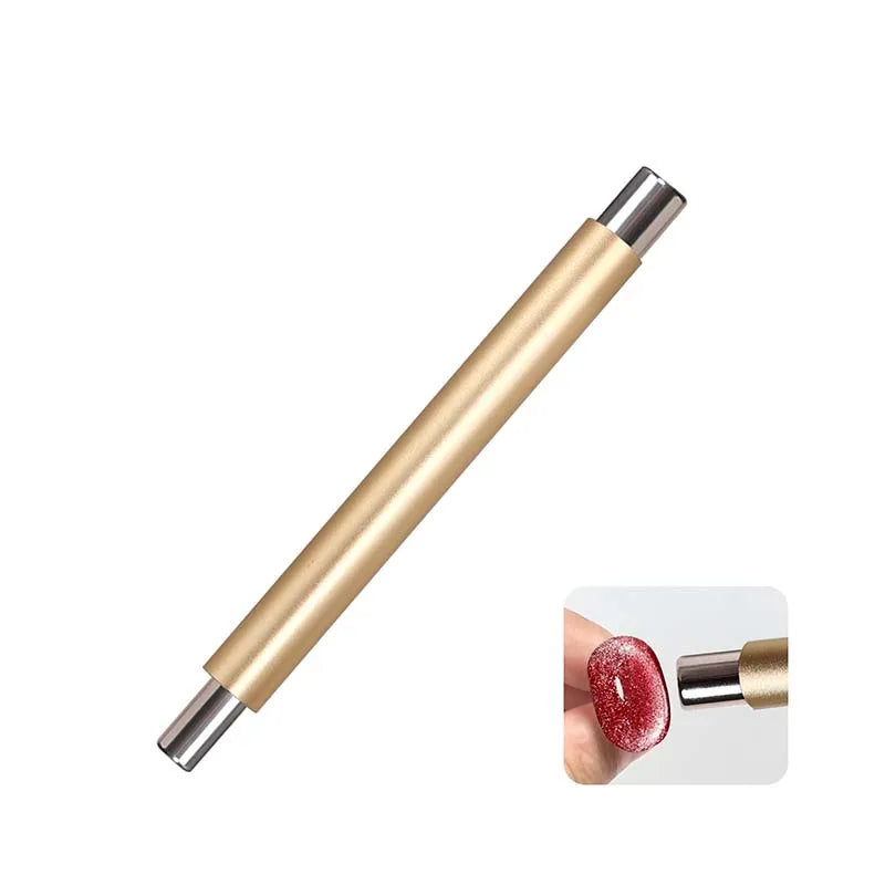 Strong magnetic Long Double Head Nail Magnet Tool Pens Magnetic Cat Eye Gel Polish Nail Art Kit for DIY Salon Studio 2030