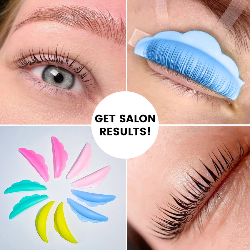 Permania 5 Pair Eyelash Extension Pads Silicone Protection Eyelashes Pad Reusable Lifting Curler Shield Patch Lashes Makeup Tool