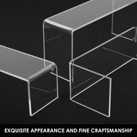3/6/9/12Pc Clear Acrylic Display Stand Cosmetic Bag Jewelry Showcase Cup Holder for Home Shop statue Model Pottery Display Riser