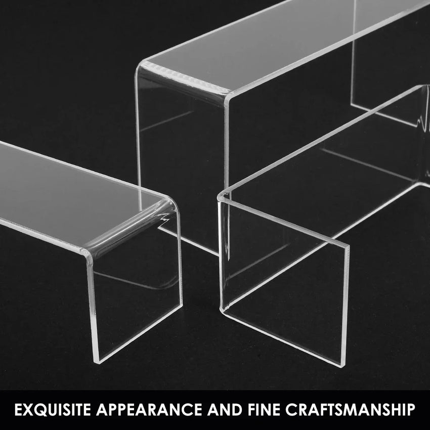 3/6/9/12Pc Clear Acrylic Display Stand Cosmetic Bag Jewelry Showcase Cup Holder for Home Shop statue Model Pottery Display Riser