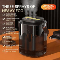 New Creative Humidifier Household Atomizer 3L Large Capacity Three Jet USB Silent Desktop Bedroom Dormitory Office Night Light