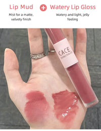 CACE Sexy Red Liquid Lipstick Moisturizing Lip Glaze Tint Long Lasting Matte Lip Mud Waterproof Velvet Lipstick Lips Cosmetics