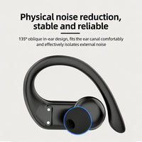 DACOM L19 Wireless Headphones Bluetooth 5.3 Earphones True with Mic Button Control Noise Reduction Earhooks Waterproof Headset