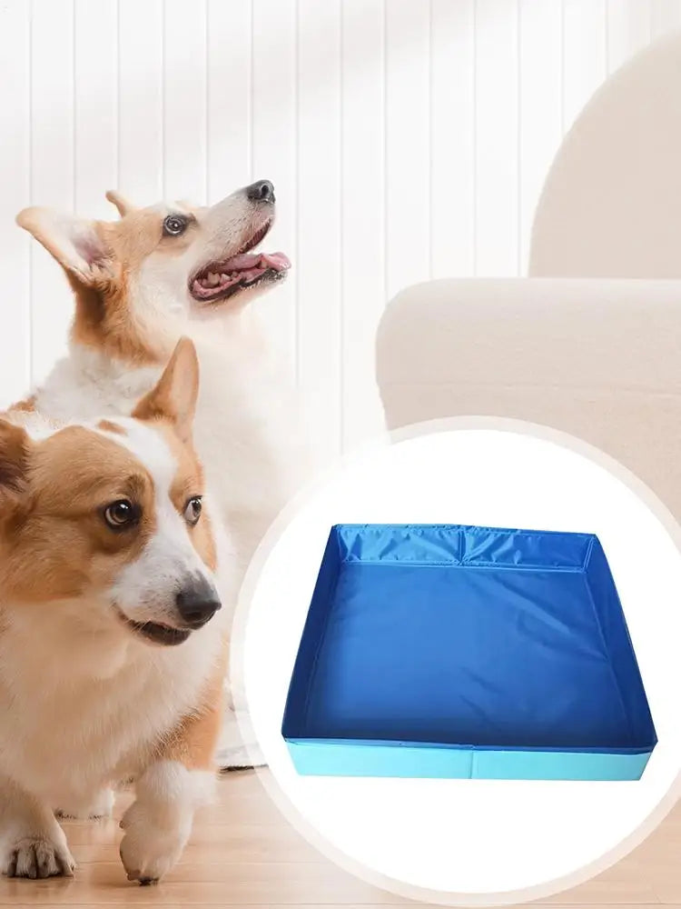 Dog Kiddie Pool PVC Folding Swimming Pool small pet bathtub noninflatable dog paddling pool Pet Supplies For Puppy Cats