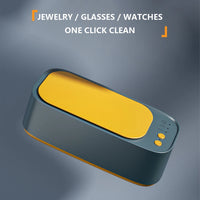 Portable Ultrasonic Cleaning Machine 45KHZ High Frequency Vibration Cleaner 360° Timing Washing for Jewelry/Eyeglass/Makeup Tool