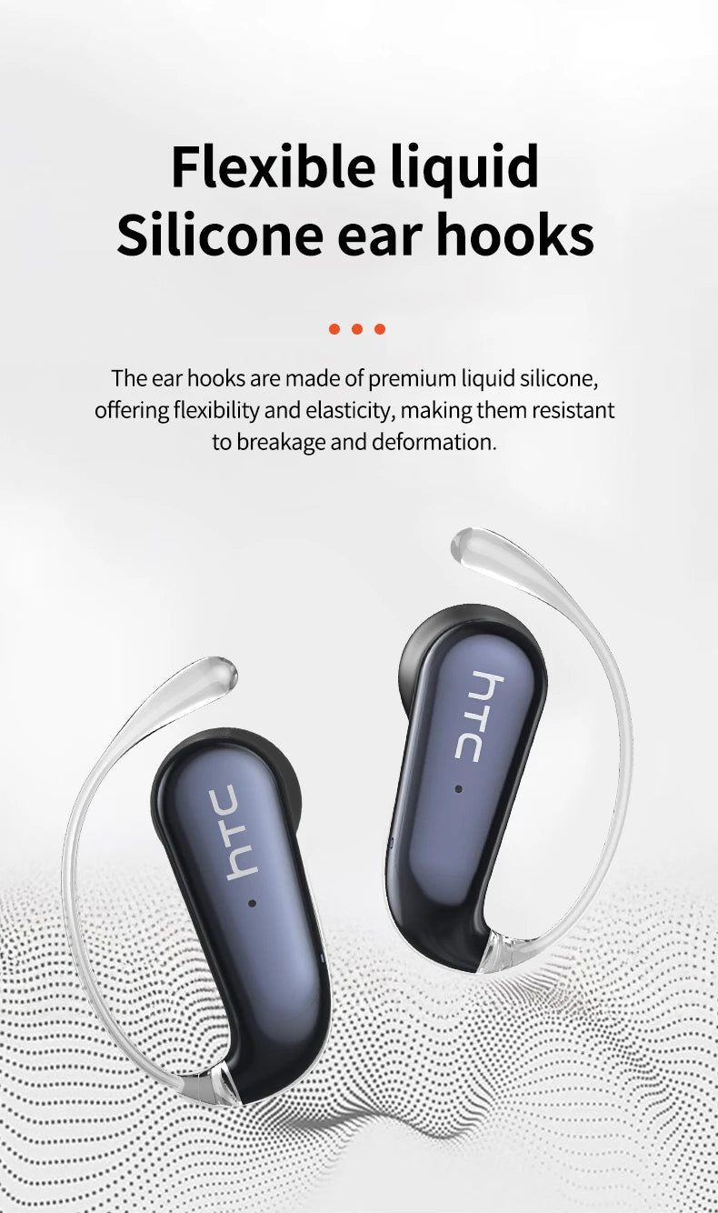 HTC Wireless Bluetooth Headset AI translation portable low latency USB-C clear sound comfortable fit anti-loss for music sports