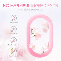 Women 3pcs Kit Sakura Skin Care Sets Face Cream Face Essence Eye Serum Face Skin Care Set Product Gift box
