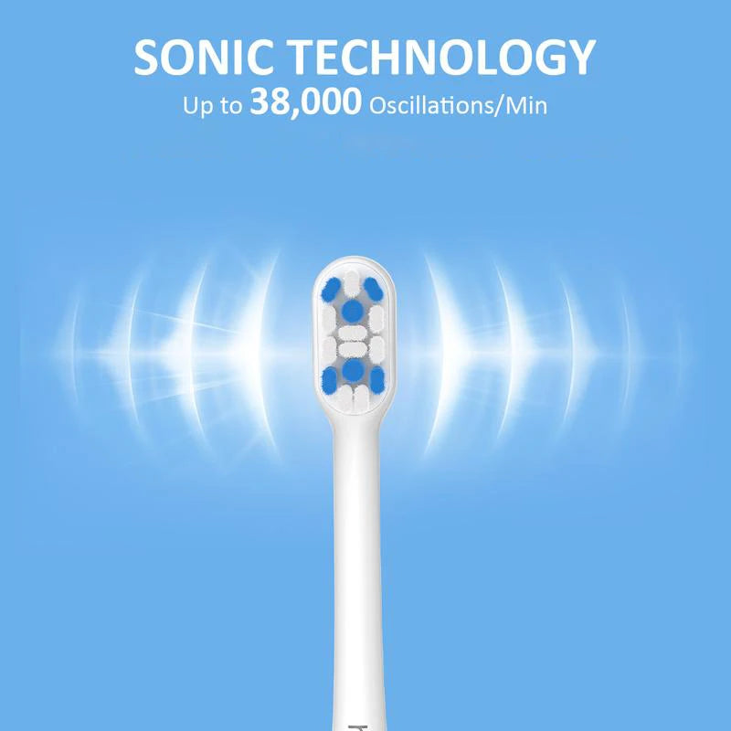 H2ofloss Sonic Electric Toothbrush For Adults 2000mAh Large Battery Ultrasonic Rechargeable 5 Modes IPX7 Waterproof Oral Clean