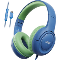 Acer HK03 Kids Wired Headphones for School 85/94dB Volume Limiter 3.5mm Jack Foldable Stereo Sound Headset for Girls Boy Gifts