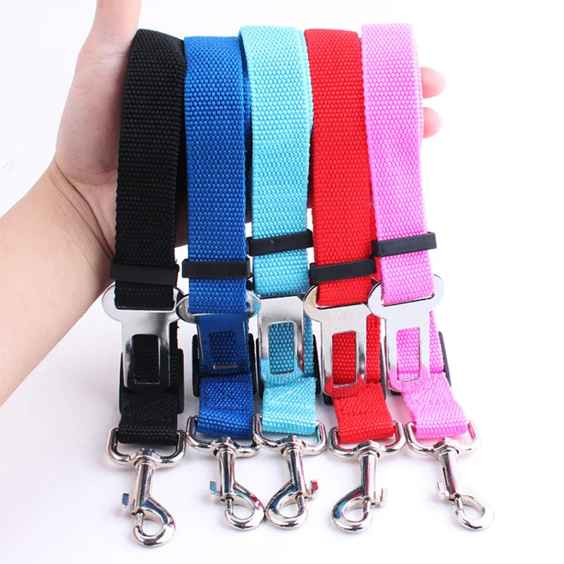 Car Seat Belt Buckle Pet Seat Adjustable Pet Cat Dog Pet Supplies Vehicle Dog Harness Pet Leash Car Safety Buckle Accessories