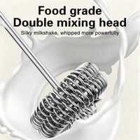 TINSOL 2025 New Wireless Mini Handheld Milk Frother Type-C Rechargeable Coffee Frother Portable Kitchen Cooking Tool Foam Mixer