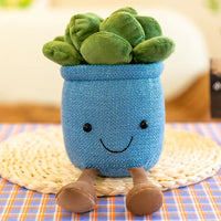 Halloween Christmas Creative Simulation Plants  Succulent Plush Greenery Ornaments Catching Machine Rag Dolls Home Accessories