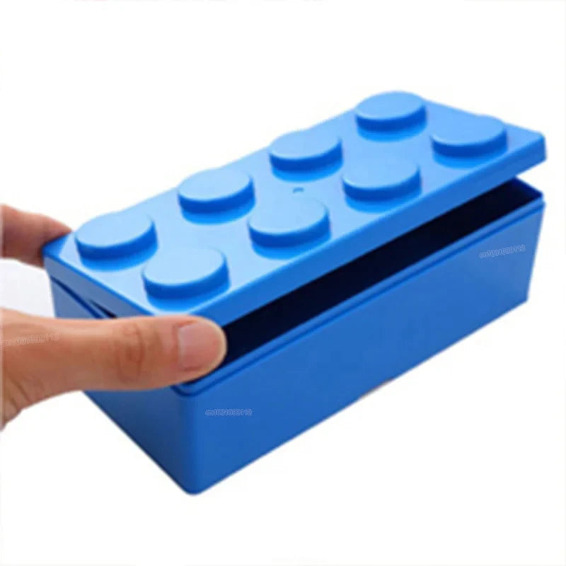 Building Blocks Storage Box Desktop Makeup Cosmetic Box Space Saving Office Storage Box for Jewelry Sundries Pen
