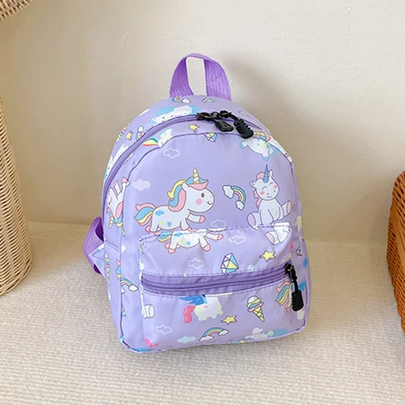 Children Backpack Cartoon Dinosaur Unicorn Pattern Baby Cute Kindergarten Schoolbag Waterproof Kids Bags Boys Girls Backpacks