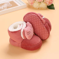 Winter New Cute Cartoon Baby Booties Boy Girl Boots Cotton Soft-Sole Non-Slip Warm Toddler First Walkers Infant Crib Shoes