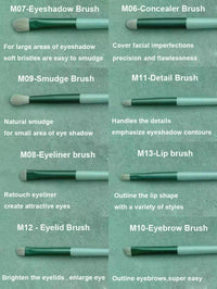 13 PCS Makeup Brushes Set Eye Shadow Foundation Women Cosmetic Brush Eyeshadow Blush Beauty Soft Make Up Tools Bag