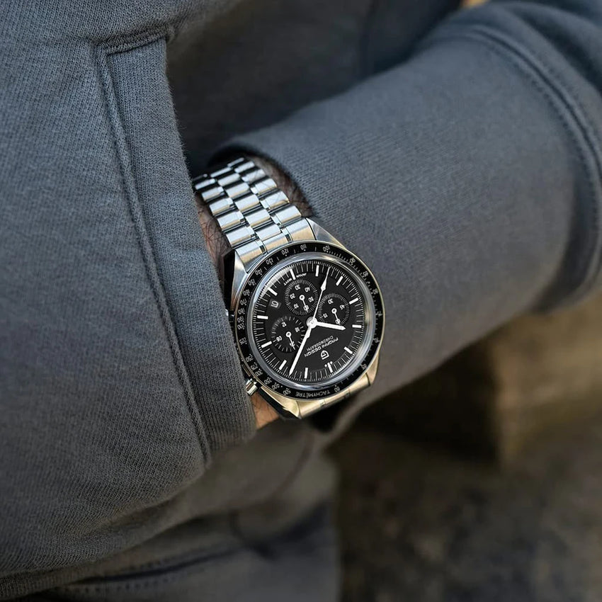 PAGANI DESIGN 2026 New Moon Watch Retro Quartz Watches For Men Stainless steel Luminous waterproof Luxury Sport Chronograph Man