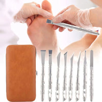 Professional Pedicure Tools Set Manicure Knife Kit Stainless Steel Toe Pedicure Knife Nail Clipper Feet Scraper Dead Skin Remove
