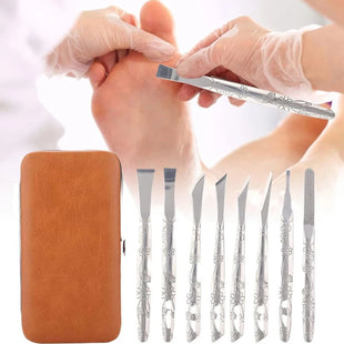Professional Pedicure Tools Set Manicure Knife Kit Stainless Steel Toe Pedicure Knife Nail Clipper Feet Scraper Dead Skin Remove