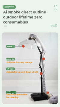 Moxibustion smoke exhaust fan indoor exhaust vertical smoke exhaust fan smoking artifact small household moxibustion exhaust